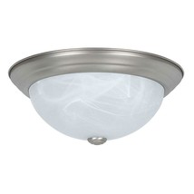 Sunset Lighting Luminance 2-Light Satin Nickel Flush Mount F7632-53 - £12.34 GBP