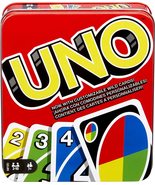 UNO Card Game, Gift For Kids And Adults, Family Game In Storage Tin Box - £18.96 GBP