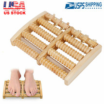 5 Raw Wooden Wood Roller Foot Leg Massager Stress Relief Health Therapy Relax - £26.49 GBP