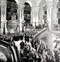 Opening Of The Grand Paris Opera 1902 Half Tone Art Emerson History Print DWV8C - $22.50