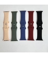 (5) Christmas Silicone Sport Band Wrist Strap For Apple Watch 42/44/45/4... - £8.98 GBP