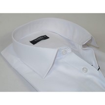 Men's Shirt By CASILA Turkey Cotton Blend Long Sleeves 501990-19 White Corded image 2