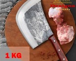 Chinese Cleaver Chef Butcher Kitchen Knife BBQ Camping Tool Bone Choppin... - £38.90 GBP