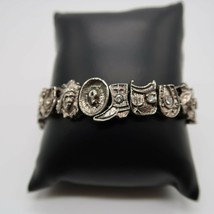 Fun vintage silver tone western themed slide charm bracelet - £15.97 GBP