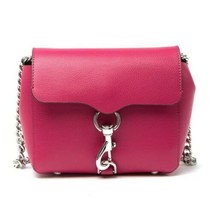 NWT Rebecca Minkoff Stella Mini Leather Crossbody Bag Bright Fuschia - £67.67 GBP