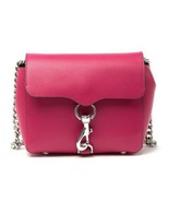 NWT Rebecca Minkoff Stella Mini Leather Crossbody Bag Bright Fuschia - £67.05 GBP
