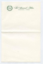 The Shamrock Hilton Stationery Houston Texas 1950&#39;s - £35.51 GBP