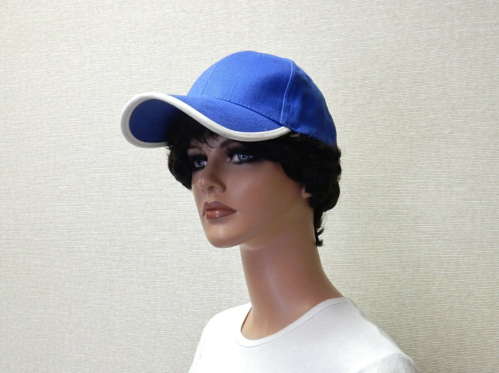 6-Panel Ball Cap, Brushed Twill Cotton, Curved Bill, Khaki or Blue, Swed... - $8.95