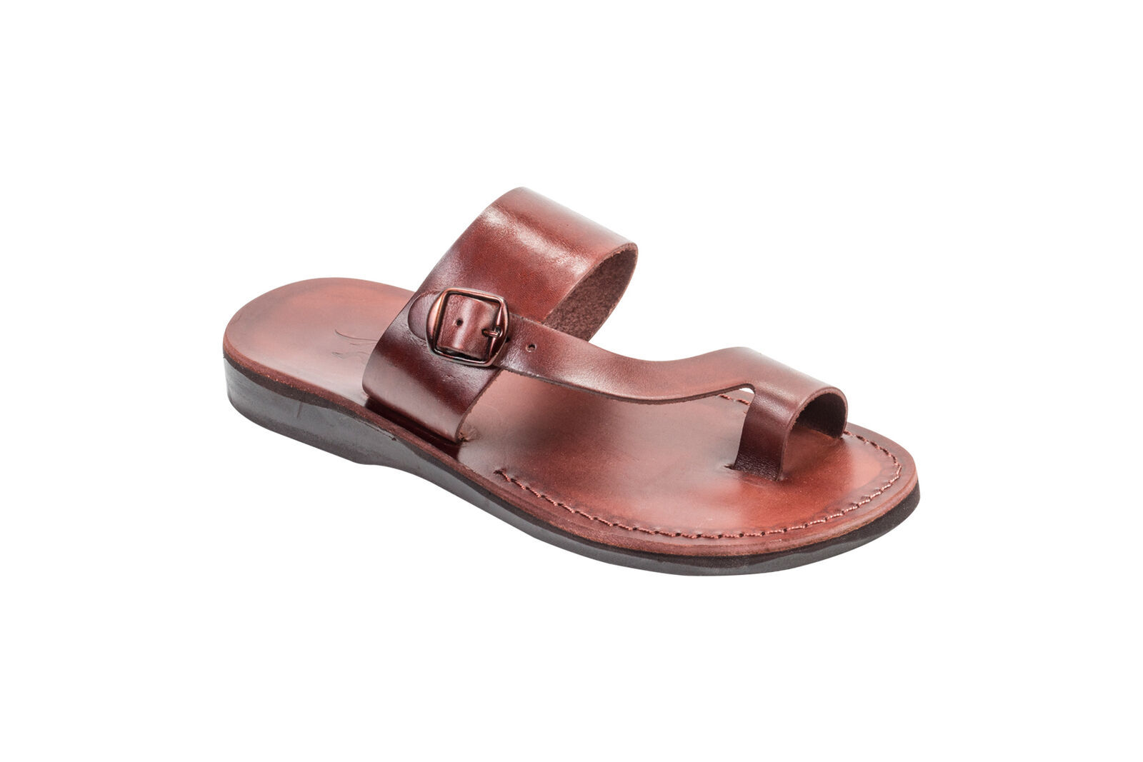 Men&#39;s Handmade Jerusalem Biblical Sandals Natural Genuine Leather 6-13 s... - $55.00