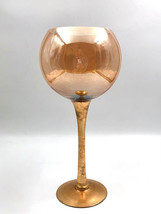 Outstanding Huge Vintage Golden Glass Decorative Goblet, with Gilding, H 35 cm - $78.20