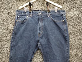Levis 505 Jeans Men 40x30 Blue Straight Regular Fit Denim Pants Casual - $15.23