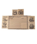 Stampin Up! 1996 &quot;Recipe Fun&quot; 7 Pc Retired  Rubber Wood Stamp Set -USED - €23,74 EUR