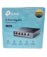 TP-Link TL-SG105 5-Port Gigabit Ethernet Switch, Plug &amp; Play, Metal Design - $14.24