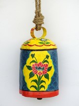 Vintage Swiss Cow Bell Metal Decorative Hand Painted Antique Rustic Farm Animal - £59.34 GBP