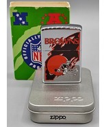 VINTAGE 1997 NFL Cleveland BROWNS Chrome Zippo Lighter #439 - NEW in PAC... - £36.75 GBP