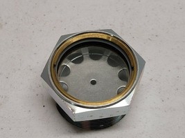 HYDRAULIC OIL SIGHT GLASS, 1.75&quot; Male NPT 2&quot; Hex  - $34.95