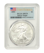 2001 Silver Eagle $1 PCGS MS70 (First Strike) - $6,547.50