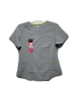 Scrubstar Women’s Ash Grey 4 Pocket  V- Neck Scrub Top Size M  NWT - $14.84