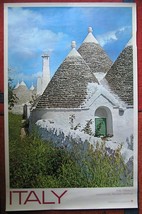 Italy 2 Large Posters Apualian Dwellings Isernia Trulli 39*24 Inch Printed Italy - £38.98 GBP