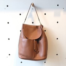 CUYANA Caramel Brown Pebbled Leather Minimalist Large Backpack 0212KO - £199.11 GBP