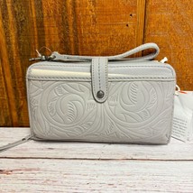 THE SAK Iris Leather Convertible Wristlet &amp; Crossbody Bag - Grey - $40.00