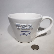 Primagera Ceramic White 3D Raised Letters TEA Mug 16 oz Handcrafted in P... - $15.95