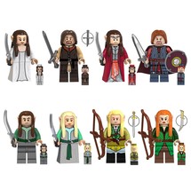 The Lord of the Rings Aragorn Arwen Elrond Legolas Tauriel 8pcs Minifigures Toy - $18.49