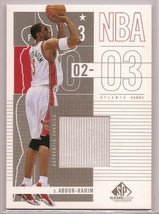 2003-04 SP Game used Authentic Fabrics Abdur Rahim Jersey Card - $9.41