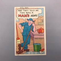Vintage They Told Me This Was A Man&#39;s Army Unused Postcard jds - £30.96 GBP