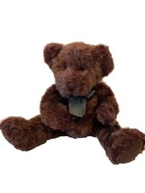 RUSS TINKER THE MAROON TEDDY BEAR 9&quot; PLUS ANIMAL JOINTED MOVABLE MOVEMENT - £7.80 GBP