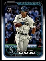 2024 Topps Series 1 Dominic Canzone Rookie Seattle Mariners #195 - £1.77 GBP