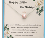 18Th Birthday Gifts for Girls S925 Sterling Silver Pink Pearl Necklace a... - $35.96