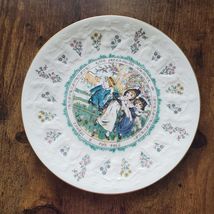 Royal Doulton Plate, Taurus Zodiac Sign, Kate Greenaway's Almanack illustration