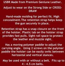 Fits Colt Single Action Army 357 Mag 5.5”BBL Paddle Holster Retention Strap 1813 image 9