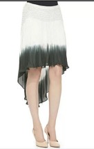 NWT $395 Haute Hippie Women&#39;s Dip Dye Knee Fringe Ombre High-low Silk Skirt - £23.73 GBP