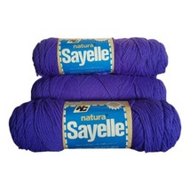 Vintage Natura Sayelle 100% Dupont Orlon Acrylic Purple Yarn Skeins Lot of 4 TCU - £23.97 GBP