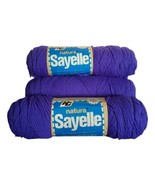 Vintage Natura Sayelle 100% Dupont Orlon Acrylic Purple Yarn Skeins Lot ... - £23.59 GBP