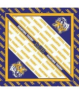 12-PACK LSU Louisiana State Fighting Tigers Square Bandana 22&quot; Square, New - £10.06 GBP