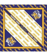 12-PACK LSU Louisiana State Fighting Tigers Square Bandana 22&quot; Square, New - £10.06 GBP