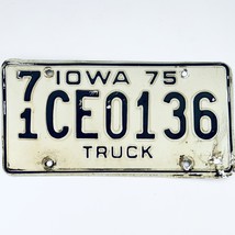 1975 United States Iowa O&#39;Brien County Truck License Plate 71 CE0136 - $16.34 CAD