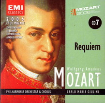 Requiem Carlo Maria Giulini Wolfgang Amadeus Mozart 12 tracks CD - £8.97 GBP