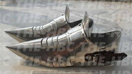 Medieval Steel Shoes-Medieval Costume Gothic Knight Arm shoes Collectible item  - £63.06 GBP