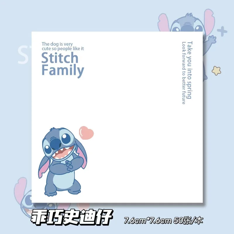 Anime Disney Stitch Note Paper Cartoon Cute Stitch Message Paper Notepad -B - $3.64