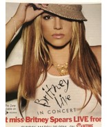 Britney Spears Live From Miami Full Page Vintage Magazine Pinup Clipping - £7.06 GBP