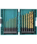 Impact Gold 14 Pc. Titanium Drill Bit Set, 1/4&quot; Hex Shank, Makita B-65399. - $31.93