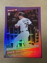 2020 Donruss Purple Holo Rc Zack Collins Chicago White Sox Rookie - £2.98 GBP