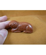 Y-SEAL-558) baby Orange Goldstone SEAL gemstone carving FIGURINE seals s... - $19.03 CAD