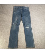 Gap Kids 1969 Distressed Jeans Size 14 Regular Slim Medium Wash Adjustab... - £11.80 GBP