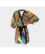 Kimono Robe | Pop Art Rainbow |  Bridal Wear Grooms&#39; Wear , Spa Day| For... - £51.79 GBP