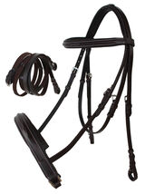 Horse English Brown All-Purpose Trail Leather Bridle Reins 805EB02 - $54.44+
